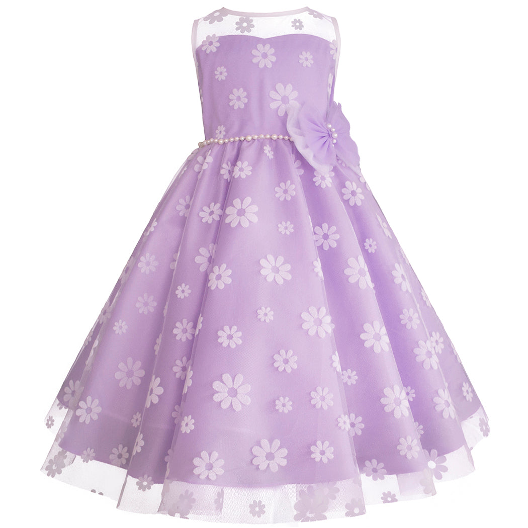 Vestidos color fashion morado para niñas