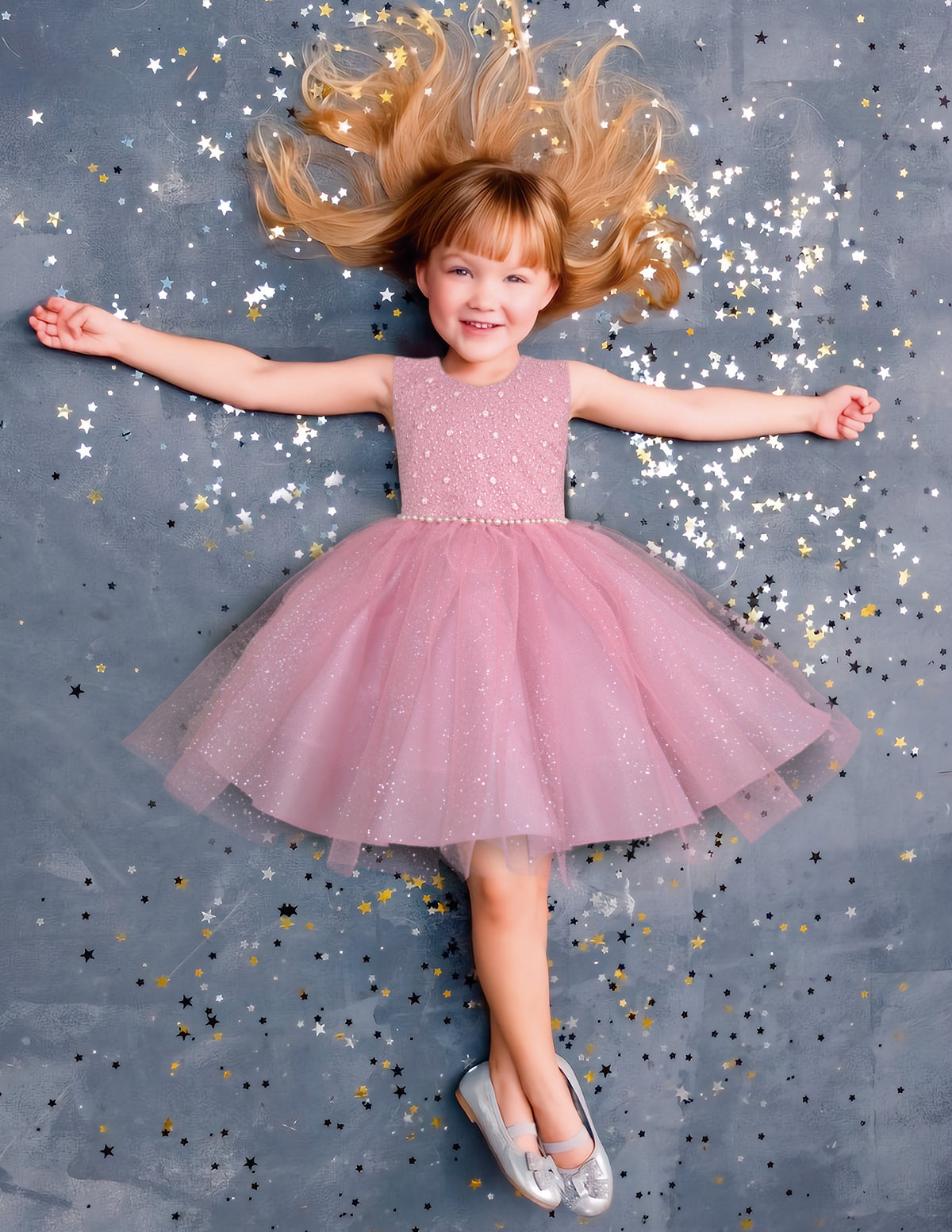 Vestido de niña Tutu Gerat color rosa pastel