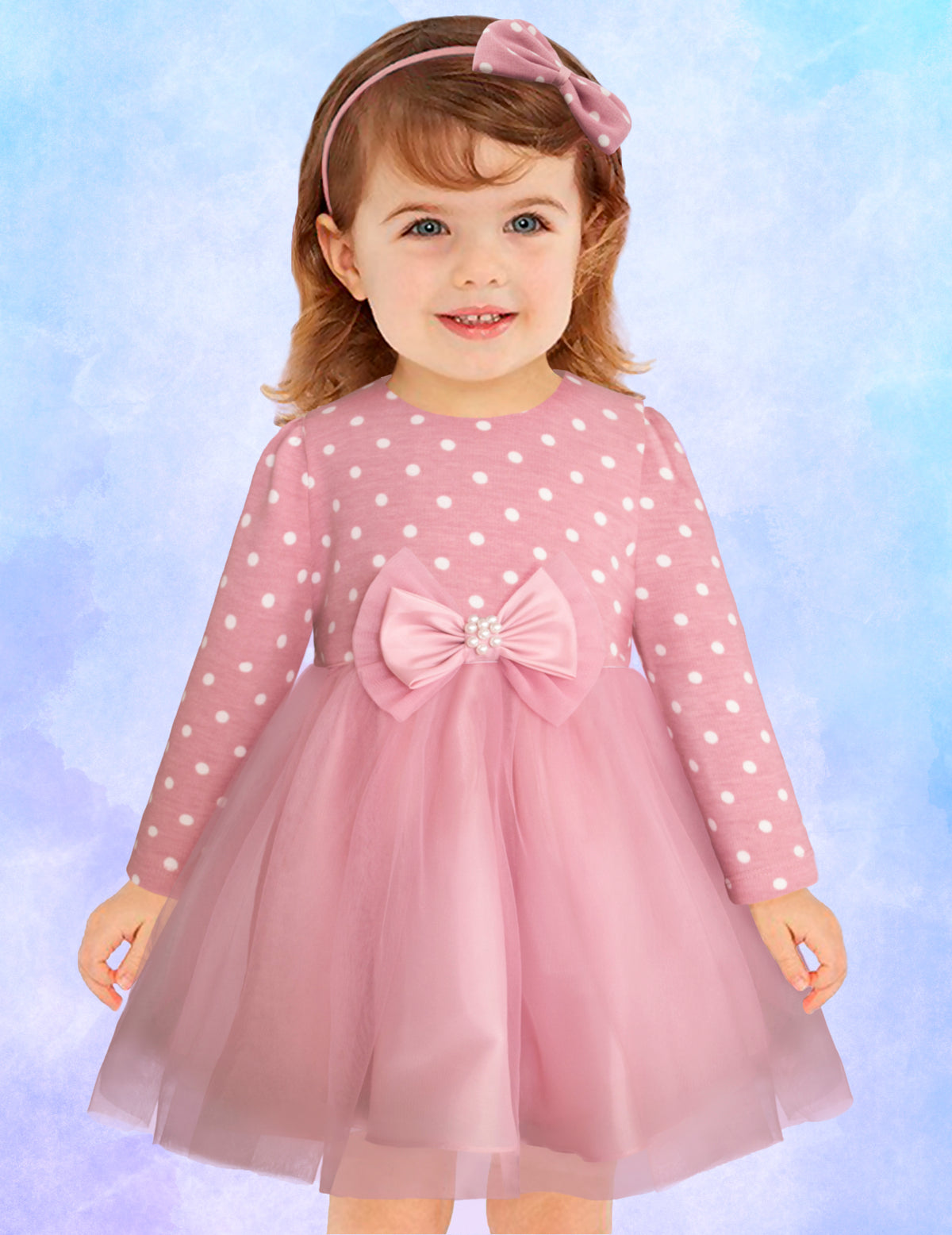 Vestido Tutú para niñas 2 y 3 años Gerat color palo de rosa