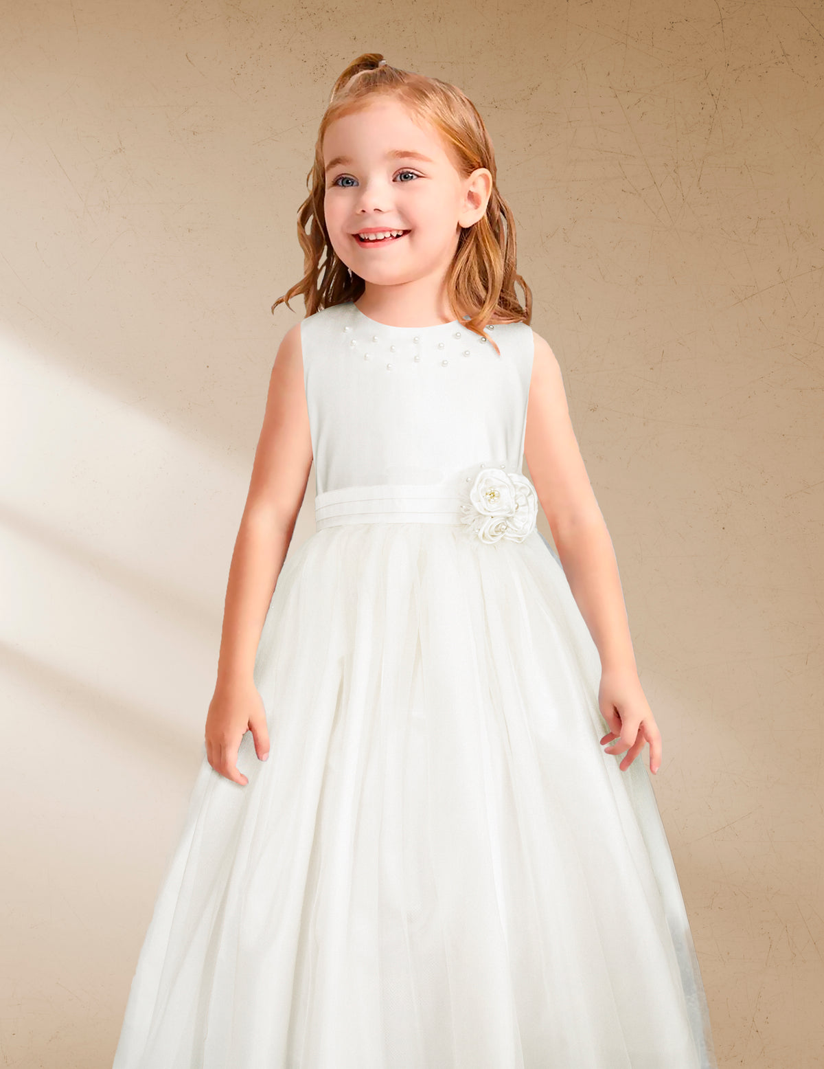 Vestido de Ceremonia blanco para Niñas de Gerat