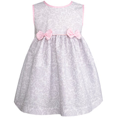 Vestido para Bebés de Gerat Dulzura en Gris y Rosa