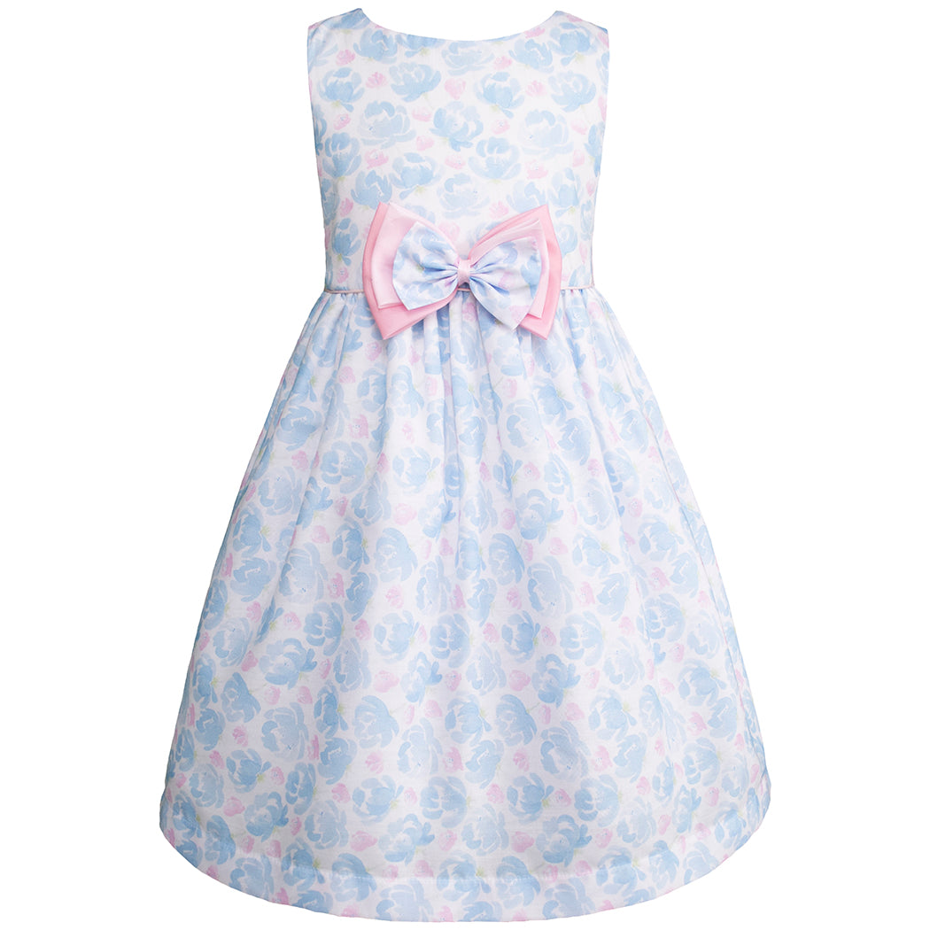 Vestido azul cielo floral para Niñas de Gerat