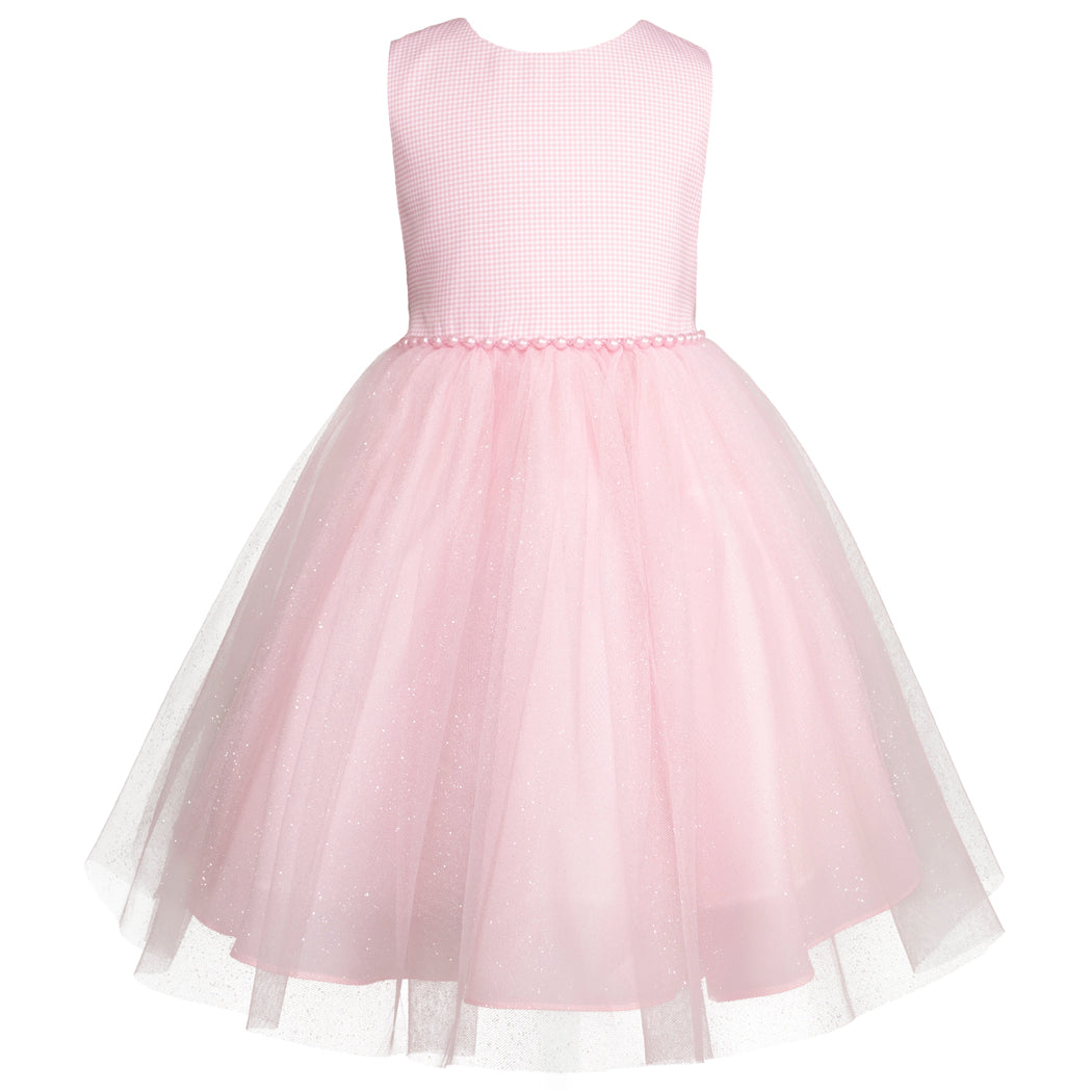 Conjunto Gerat para Niñas 3-10 Años - Vestido de Tul y Abrigo Rosa