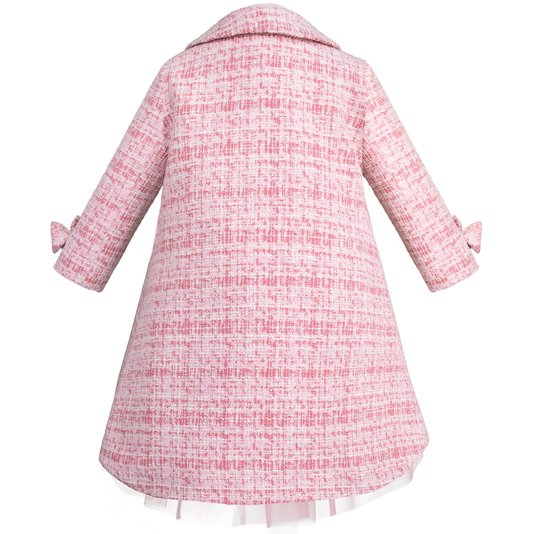 Vestido de Fiesta para Niñas de 2 y 3 Años Gerat con Abrigo a Juego - Elegancia en Rosa