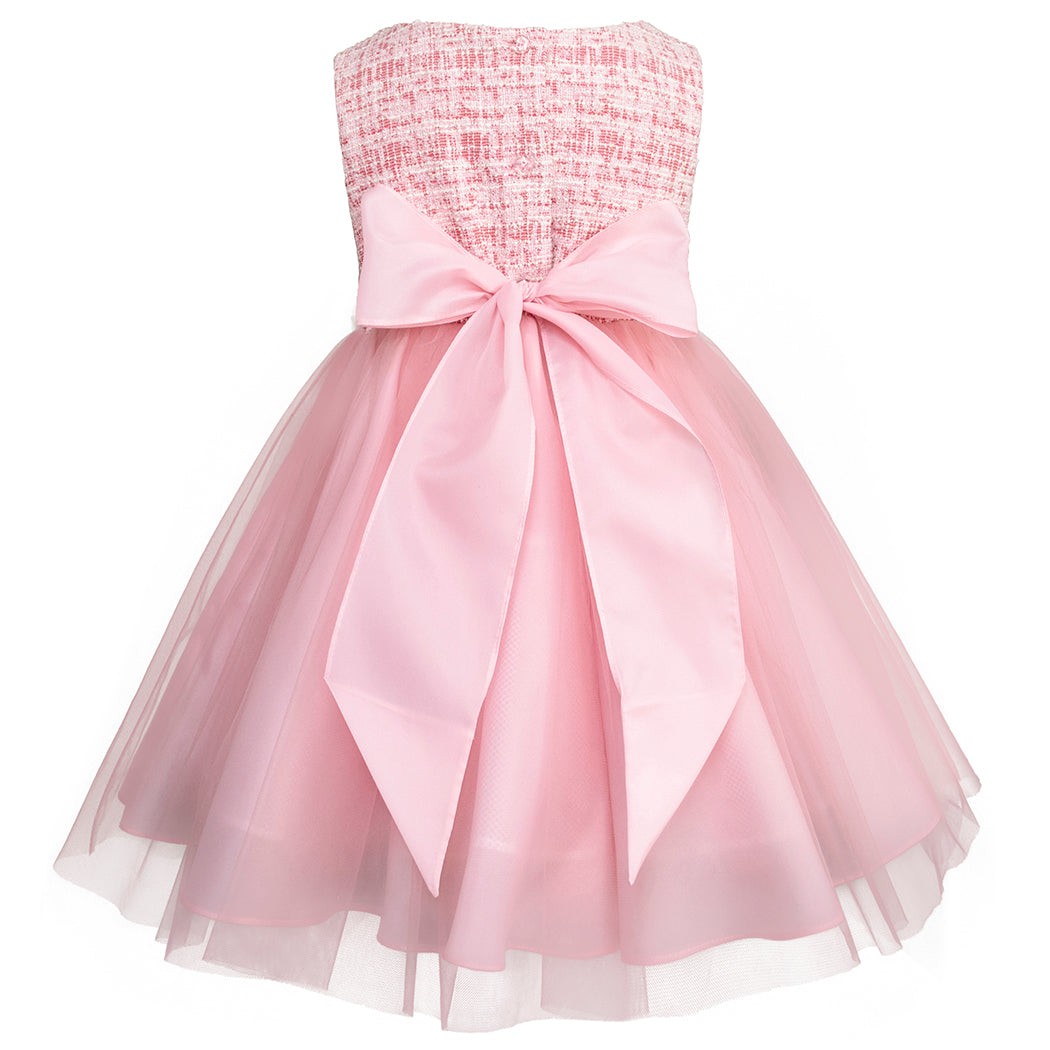 Vestido de Fiesta para Niñas de 2 y 3 Años Gerat con Abrigo a Juego - Elegancia en Rosa