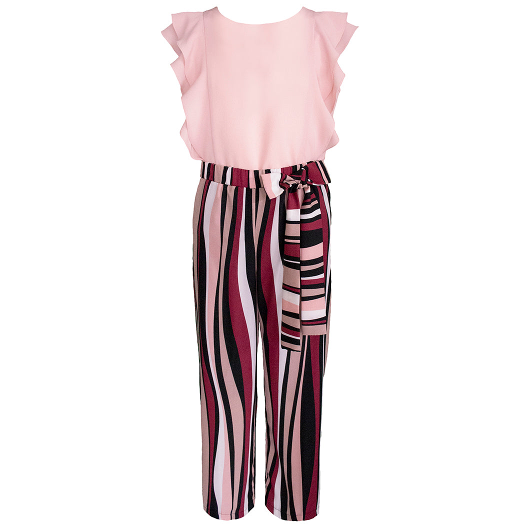 Conjunto de pantalón con blusa color rosa para niña Gerat