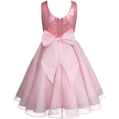 Vestido de Fiesta Glamour Rosado para Niñas Jóvenes Gerat