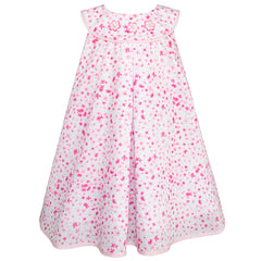 Vestido Floral para Bebé 12-18 Meses con Cuello Bordado | Gerat