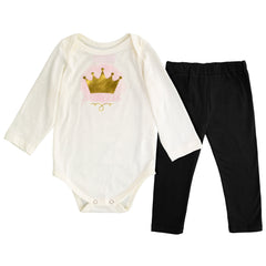 Conjunto para Bebés Gerat 12 a 18 Meses con Chaleco Rosa, Body y Leggings