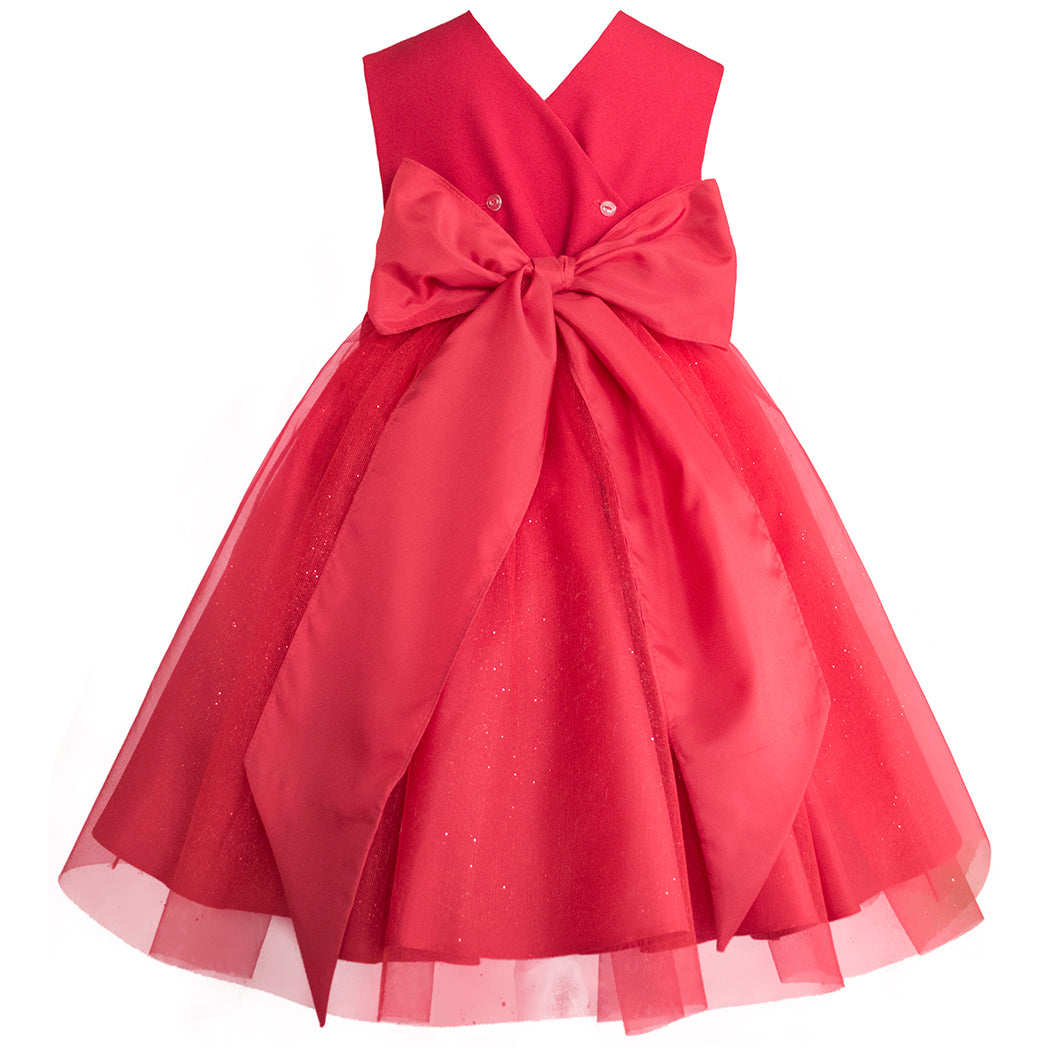 Vestido para niñas con tul rojo Gerat